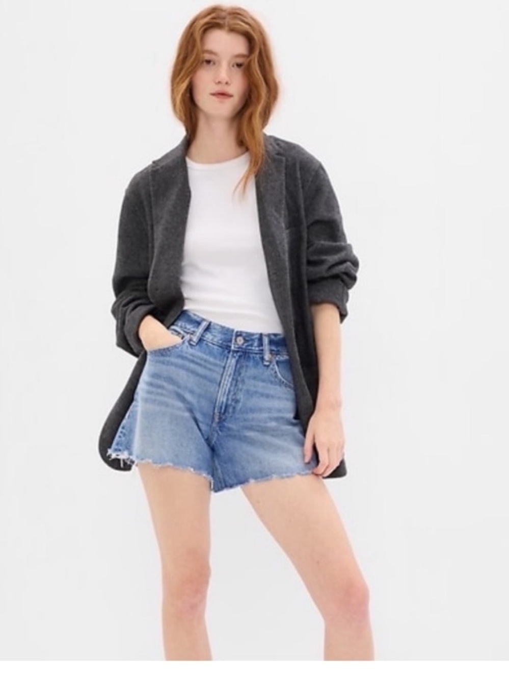 Gap Low Stride Distressed Shorts | Size 4